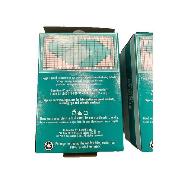 Leggs Everyday Regular Pantyhose Size B Nude Lot 2 Box 4 Pair In Box‎ Sheer Toe - Picture 3 of 6